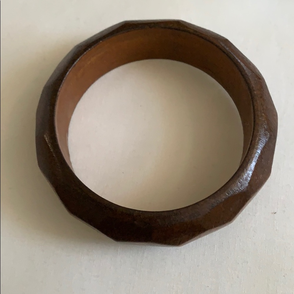Elegant Brown Wooden Bracelet